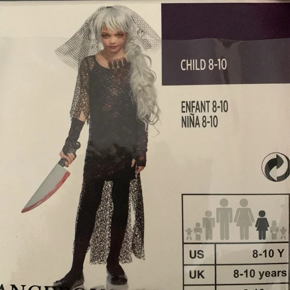 New-Girl's Killer Cockroach Costume Med 8-10 - Picture 8 of 13